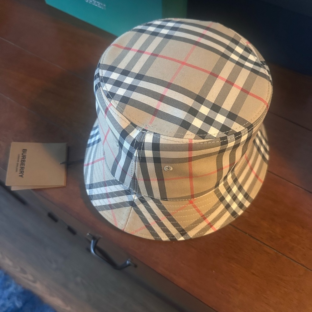 Burberry Checkered Bucket Hat